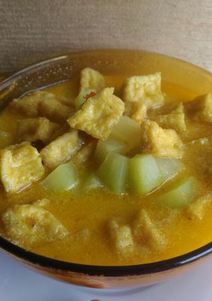 Foto resep Santan labu siam tahu pedas