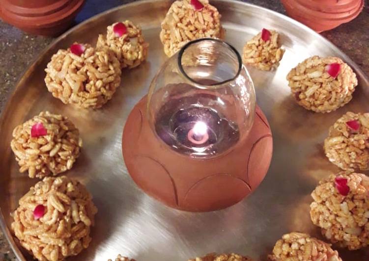 Easiest Way to Prepare Homemade Puffed rice balls (sweet)