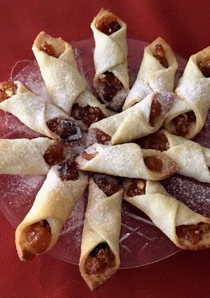 Aszalt barackos mascarponés papucs recept fotója