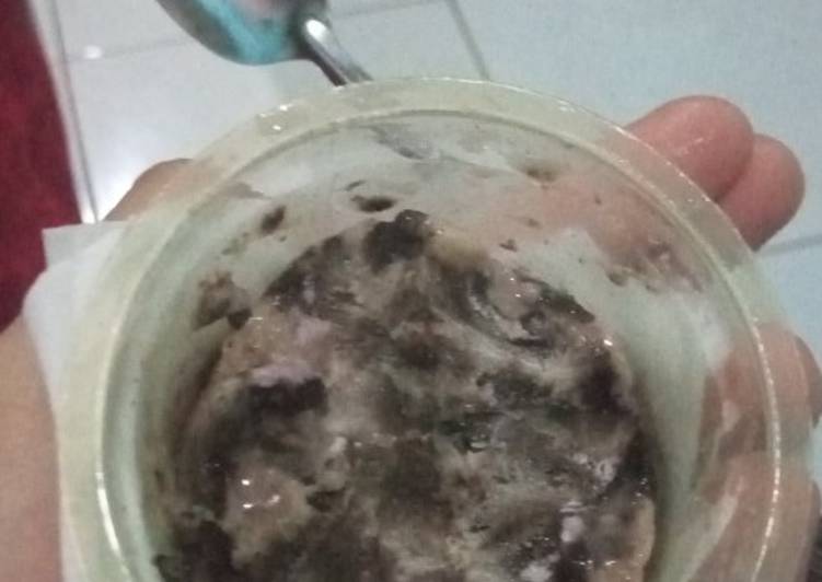 Ice cream oreo-milo lembut
