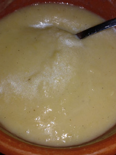 Una foto de Crema de puerros ligera