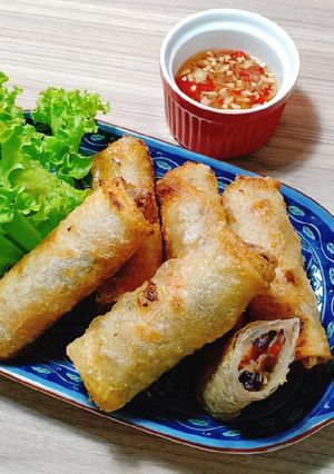 Hình của món Chả giò tôm tươi.