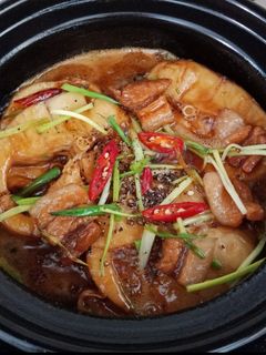 Hình của món Cá lóc kho tộ.