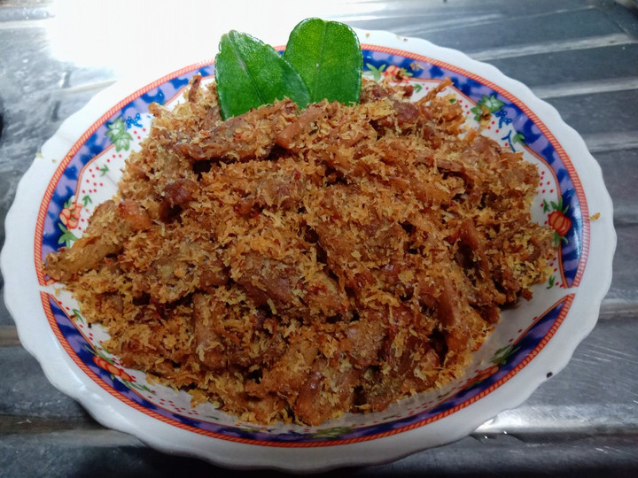 Resep: Serundeng daging sapi suir Rumahan