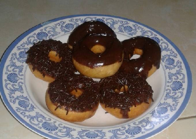 Donat ekonomis NO TELUR😊 glaze bikinan sendiri😁