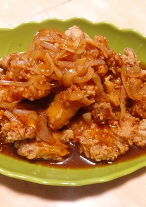 Foto resep Ayam tepung asam manis (hemat)