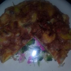 A picture of Potato pizza.