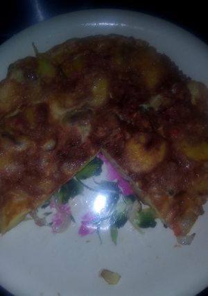 A picture of Potato pizza.