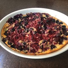 Berries clafoutis A picture of Berries clafoutis.