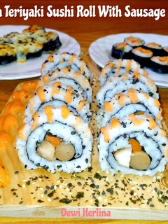 Foto resep 73.Chicken Teriyaki Sushi Roll With Sausage