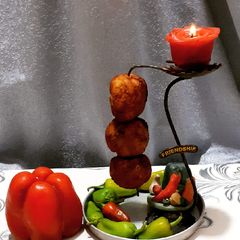 African Kabab🍢 A picture of African Kabab🍢.