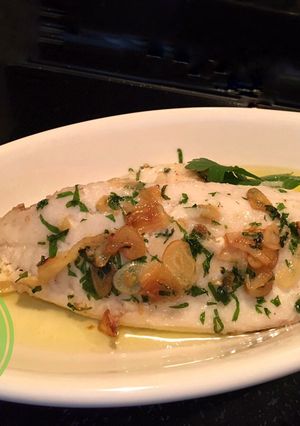 Una foto de Filete de Pescado Al Olio#lacocinadegiri
