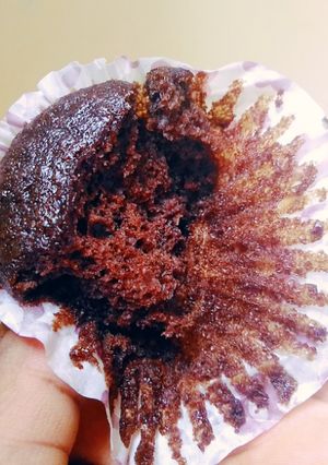 A picture of Moist oil based chocolate cake.