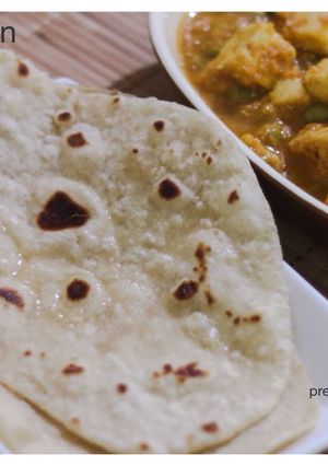 A picture of Butter Naan on tawa.