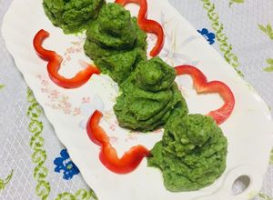 Una foto de Puré Duquesa con Espinaca