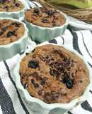 Easy Banana bread with cocoa nibs and blueberries