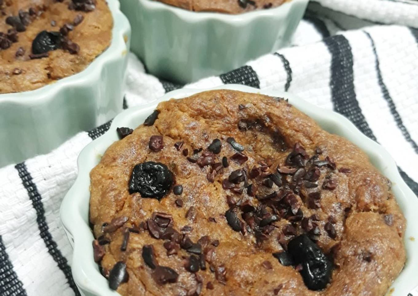 Recipe of Award-winning Easy Banana bread with cocoa nibs and
blueberries