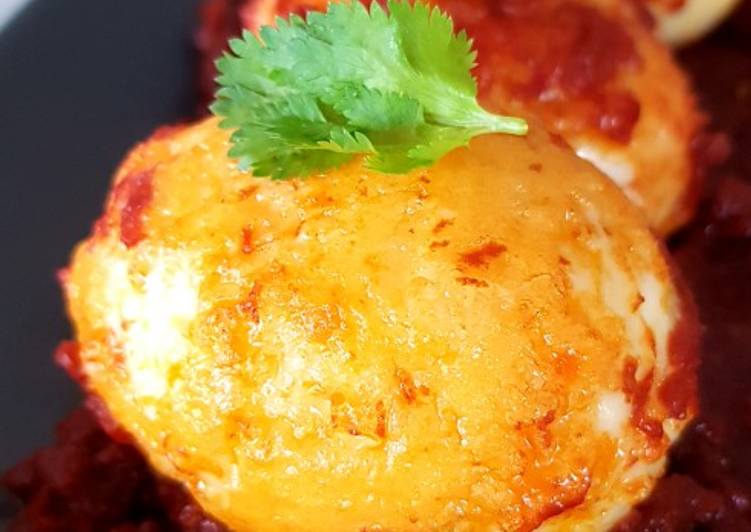 Recipe of Quick Eggs in Red Hot Chilli Sauce