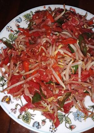 Foto resep Tumis Kulit Buah Naga