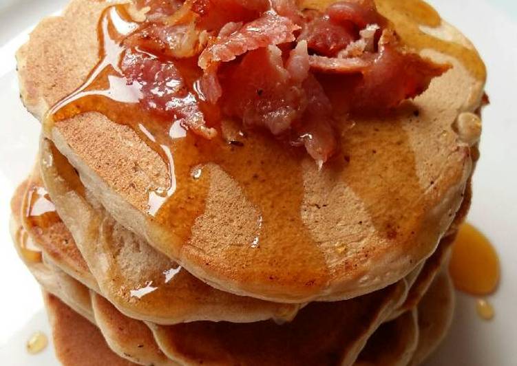 Steps to Prepare Homemade Vickys Maple Bacon Pancakes GF DF EF SF NF