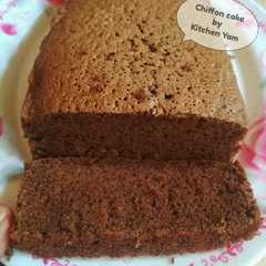 A picture of Chiffon cake cokelat.