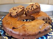Una foto de budin de cafe sin manteca