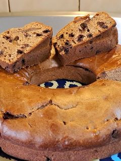 Una foto de Budín de café con chips de chocolate sin manteca