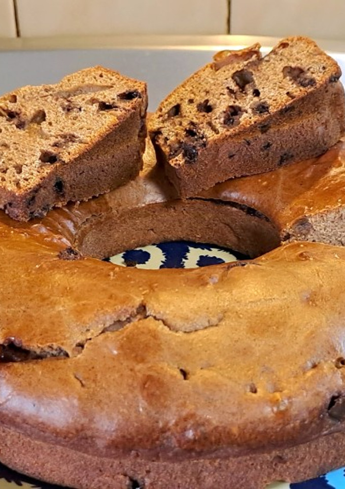 Una foto de Budín de café con chips de chocolate sin manteca