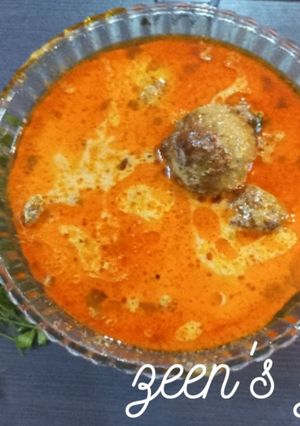 A picture of Hyderabadi Kofte ka Salan.