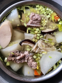綜合菇蘿蔔排骨湯-簡易料理 的食譜成品照片