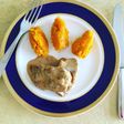 Peceto de cerdo con verduras