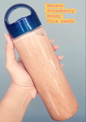 Foto resep Jus pisang strawberry