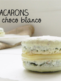 Una foto de Macarons de chocolate blanco