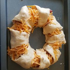 A picture of Breakfast crossiant ring.