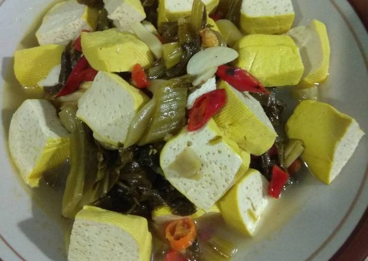 Bagaimana Cara Memasak Cah Tahu Sayur Asin