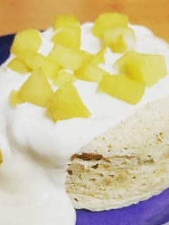 Una foto de Mug cake Tarta de manzana