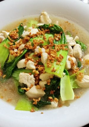 Foto resep Pakcoy Ayam Bawang Putih