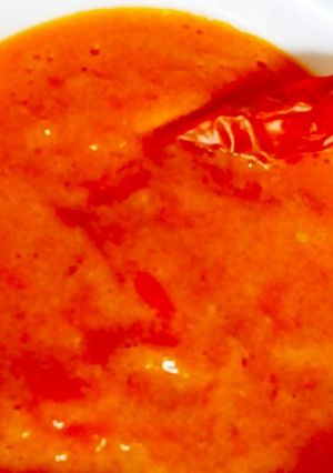 A picture of Spicy Tomato chilli Garlic Sauce for Momos.