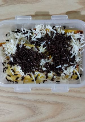 Foto resep 4. Pisang Bakar Keju Coklat