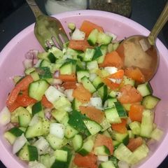 A picture of Kachumbar salad.