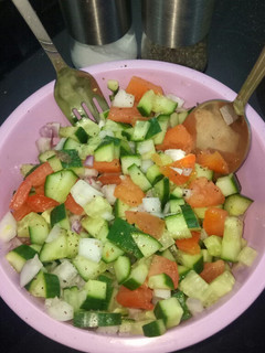 A picture of Kachumbar salad.