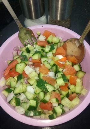 A picture of Kachumbar salad.