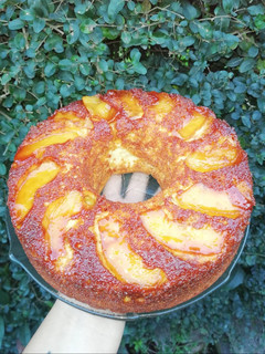 Una foto de Torta de manzana invertida