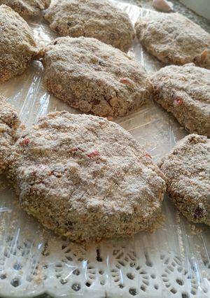 Una foto de Hamburguesas de lenteja vegetarianas♡