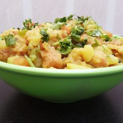A picture of Brown Bread Upma.