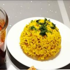 Coriander lemon rice A picture of Coriander lemon rice.