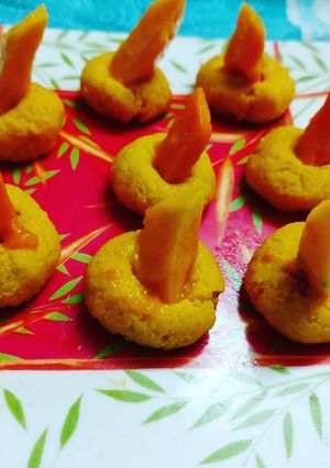 A picture of Mango sandesh.