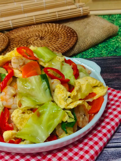 Foto resep Kubis Goreng Telur