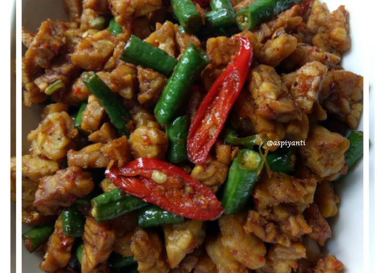 Resep Orek Tempe kacang panjang, Enak Banget