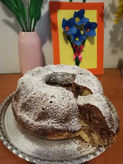Cseh kuglóf recept fotója